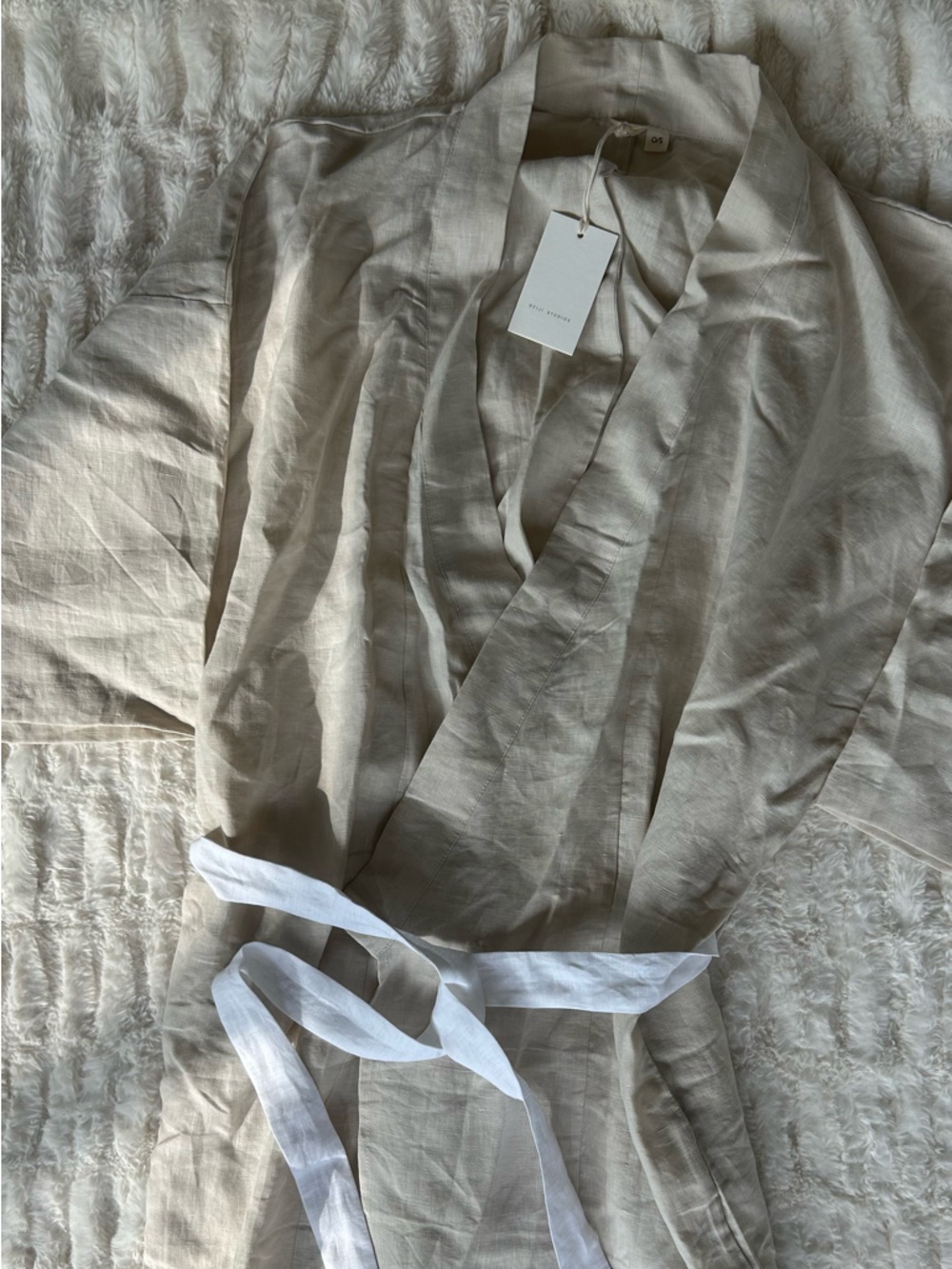 NWT Deiji Studios 02 Kimono in Oatmeal - Picture 8 of 13